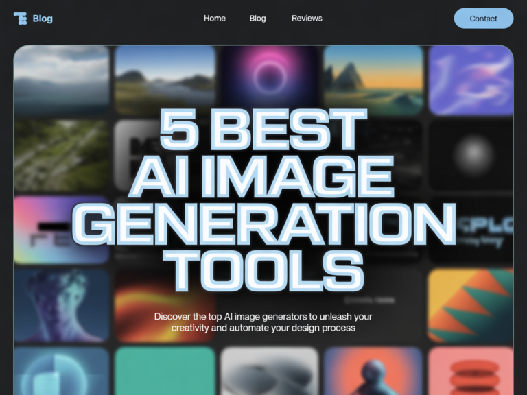 5 Best AI Image Generation Tools